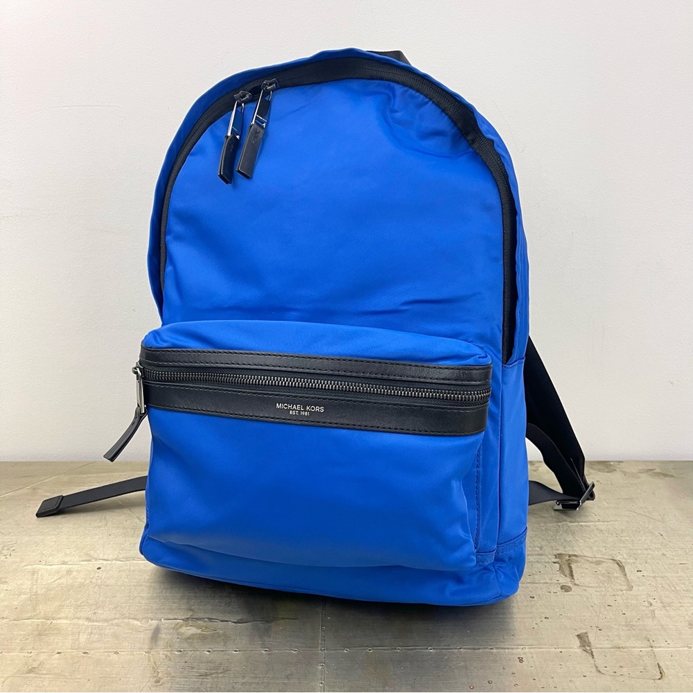 Michael Kors Blue Nylon Backpack